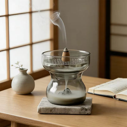 Mountain Glass Incense Burner & Ash Catcher