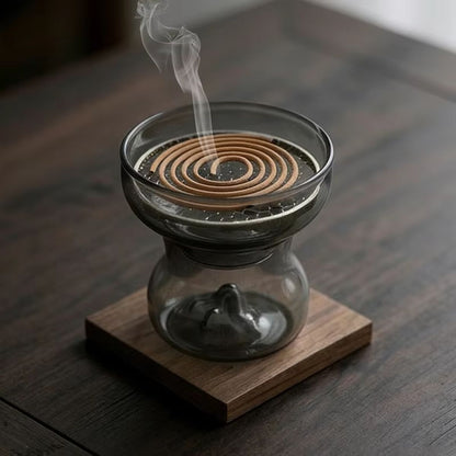 Mountain Glass Incense Burner & Ash Catcher