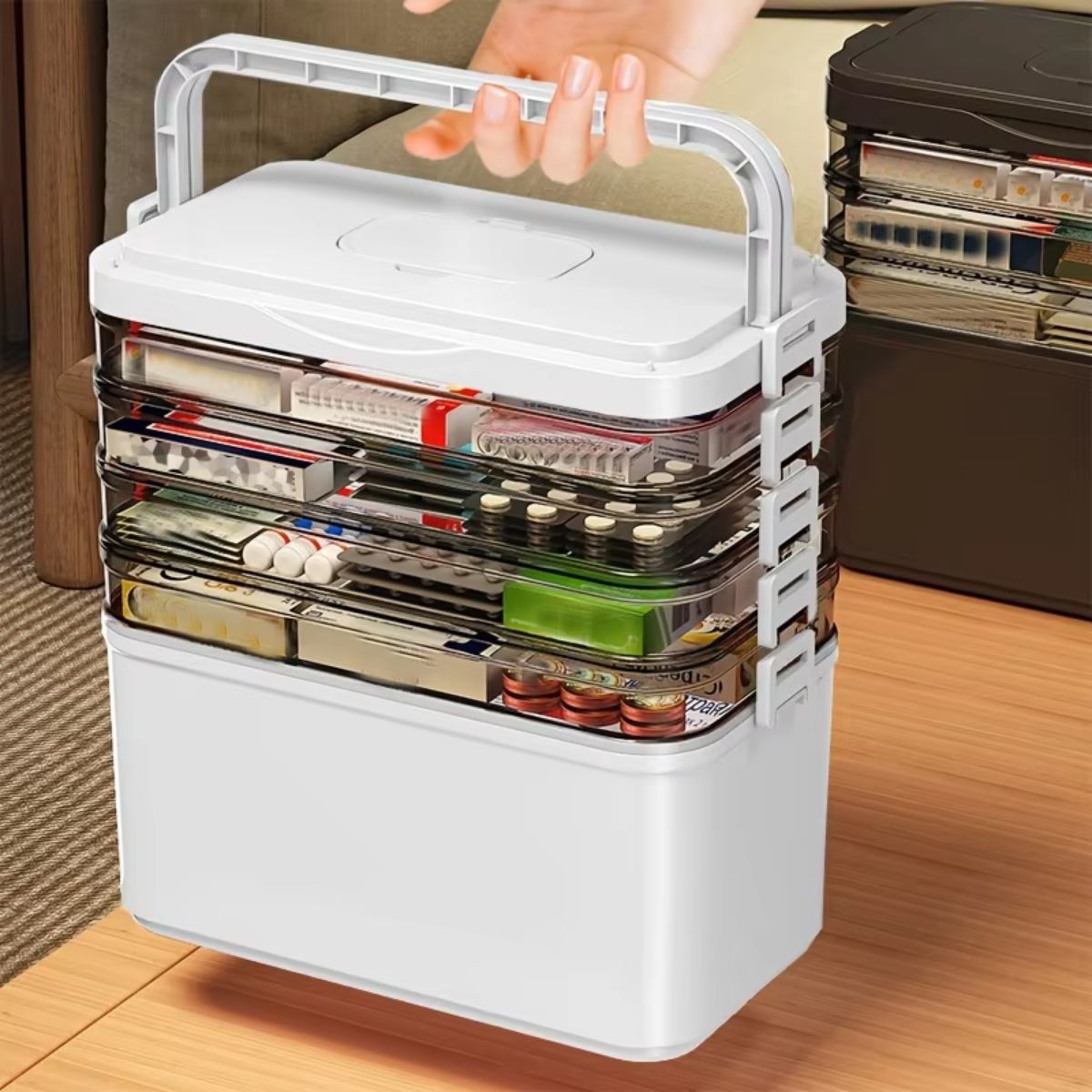 Multifunctional Multi-Layer Portable Storage Organizer